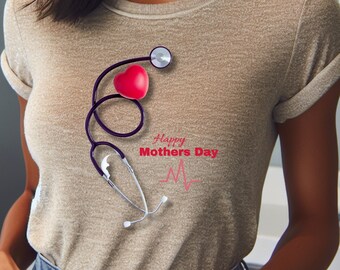 Mothers Day Nurse T-shirt Nurse gift , mom gift ,Unisex Jersey Short Sleeve Tee