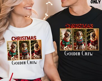 Christmas Golden Retriever T-shirt, Holiday Dog Lover Apparel