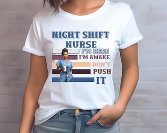 T-shirt d'infirmière de nuit : cadeau drôle d'infirmière de soins intensifs