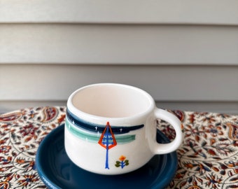 Ceramic Tea Cup and Saucer Set - 5" Saucer