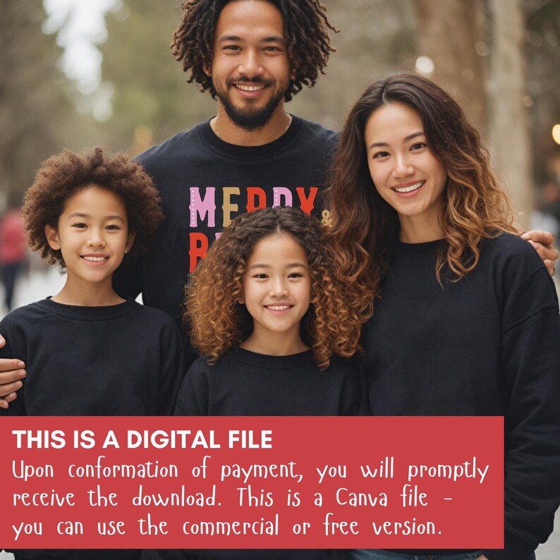FAMILY SWEATSHIRT MOCKUPS bundle, Gildan 18000, family shirt mock-ups, Christmas shirt mockups, family group Xmas mockups, Canva mock ups, diverse family groups, winter themed, perfect for your Christmas designs.