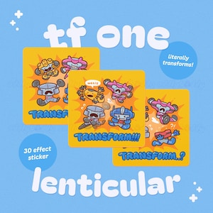 tf one lenticular sticker | 3d motion effect decal