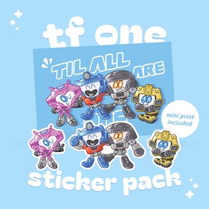 tf one sticker pack + mini print set