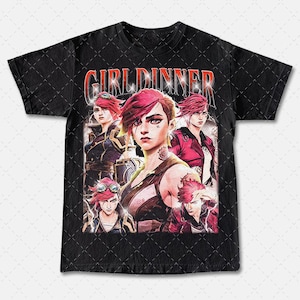Limited Vi Girl Dinner Arcane Tee, Vi Arcane T-shirt, Unisex T-Shirt, Vi Arcane Merch, Graphic Tee, Pop Culture Shirt