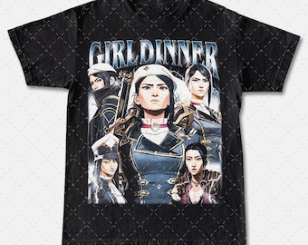 Limited Caitlyn Kiramman Girl Dinner Tee, Caitlyn Kiramman T-shirt, Unisex T-Shirt, Arcane Merch, Graphic Tee, Pop Culture Shirt