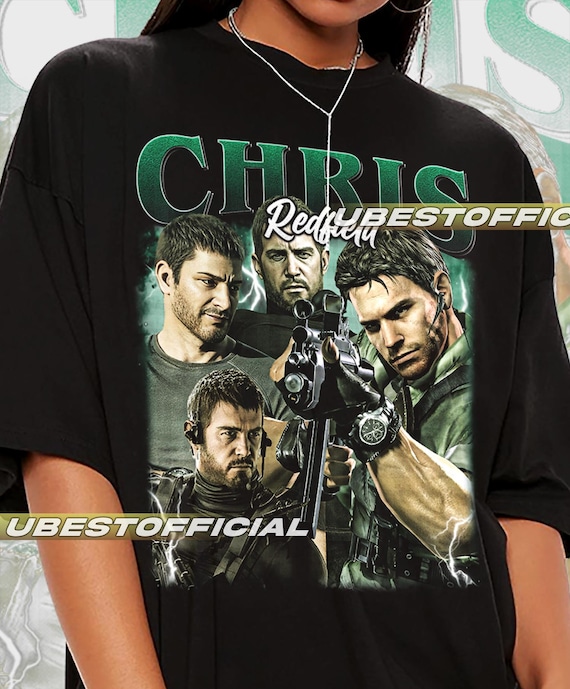 Vintage Chris Redfield Tee: 90s Gaming Graphic T-shirt - Etsy