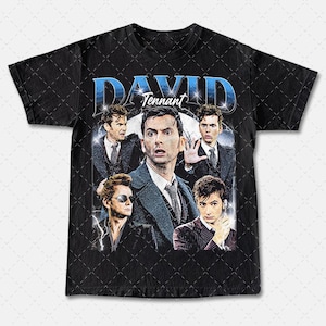Limitiertes David Tennant T-Shirt, David Tennant T-Shirt, Tv-Serie Unisex T-Shirt, Retro TV-Show Merch, Grafik-T-Shirt, Popkultur-Shirt