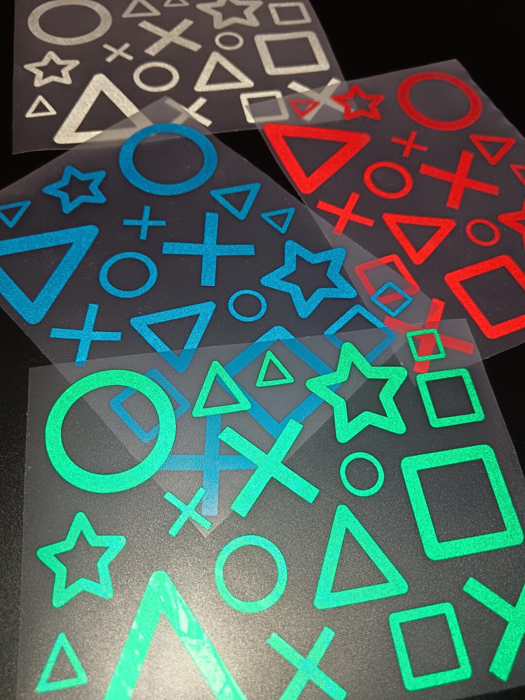Geometry Edit Sticker Reflective Geometry Shapes Decals, Bicycle, Scooter, Car, Helmet ...