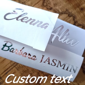 Custom Chrome Silver Decals – Personalized Metallic Sticker
