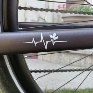 Reflective Heartbeat Puls with Nature Mind, Body, Soul Stickers