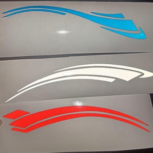 Set of two Reflective Stripes  Decals, Bicycle, Helmet, Car, Bike Stickers