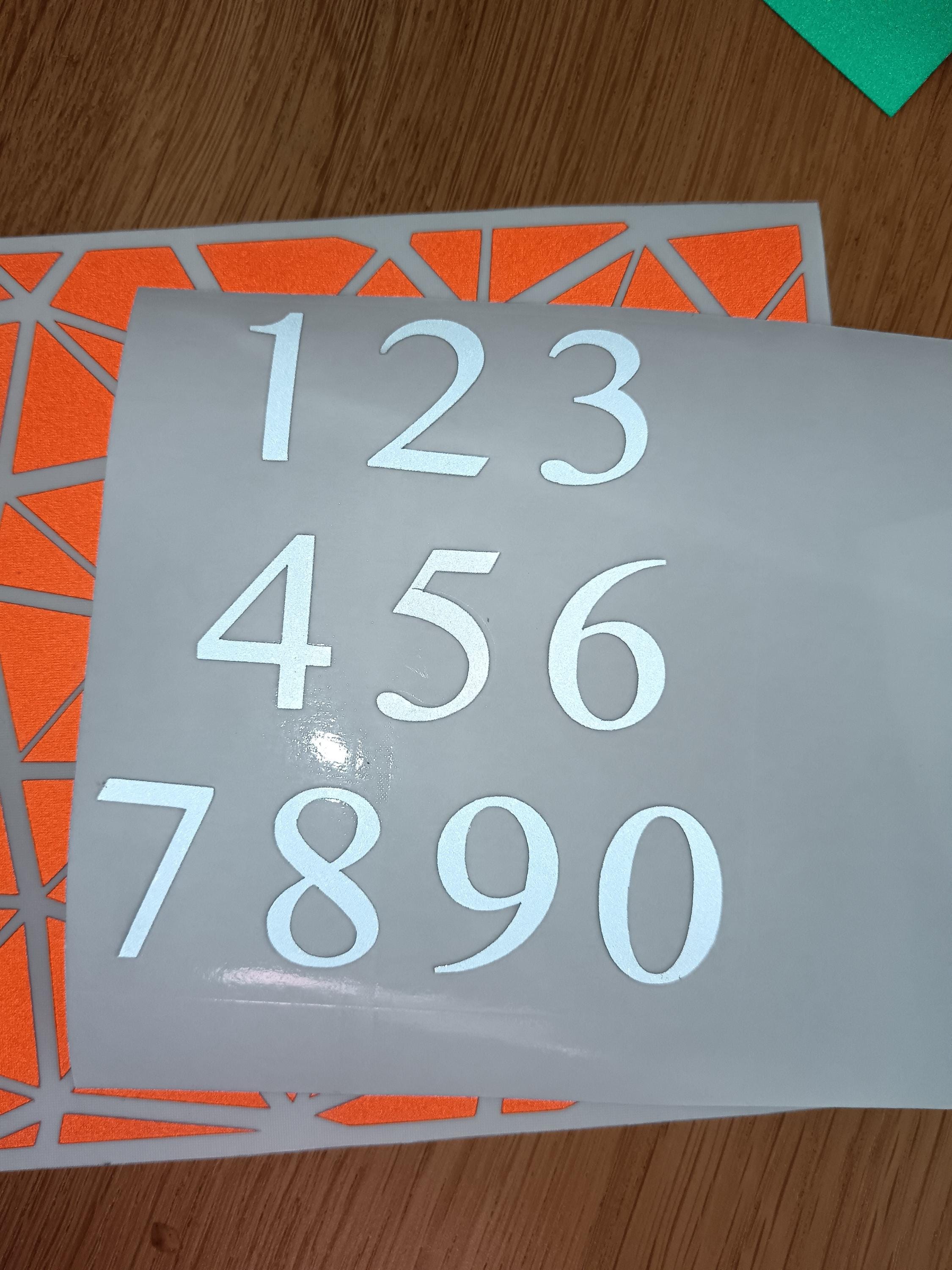 Reflective Numbers Decals, Glow in the Dark Number Stickers - Etsy