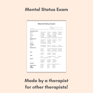 Modello per esame dello stato mentale, PDF - compilabile, stampabile, assistenti sociali, psichiatri, salute mentale, consulenti, terapisti