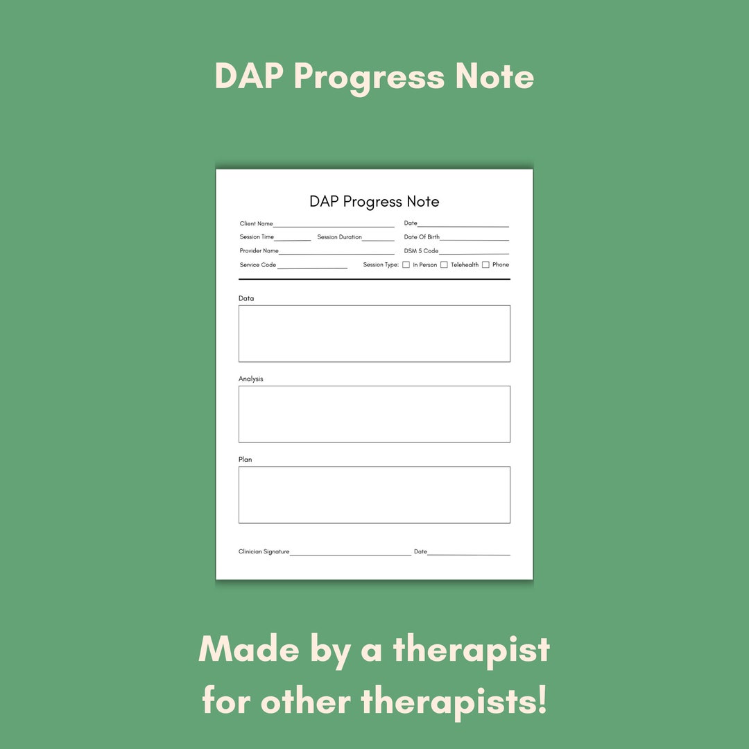 Progress Note Bundle for Therapists, PDF Fillable, Printable for Social ...