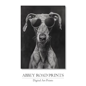 Greyhound Dog Poster For Dog Owner Gift For Dog Lover Greyhound Poster Printable Digital Art Poster