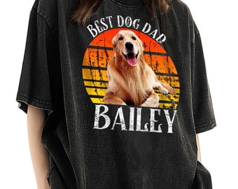 Custom Comfort Pet Shirt, Personalized Pet tee - Add Your Pet's Photo to a Vintage - Style tshirt,Ideal Gift for Animal Lovers