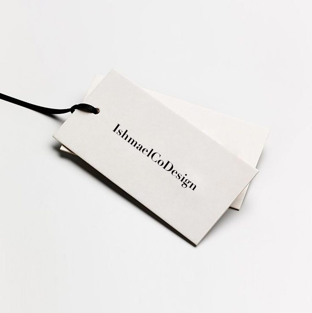 Custom Design Hang Tags With String, Modern Boutique Tag for Clothing ...