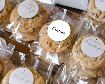 Personalized Clear Cookie Favor Bags and Stickers, Favor Package for Wedding/Party/Business, DIY Wedding Favor, Handmade with Love,labels