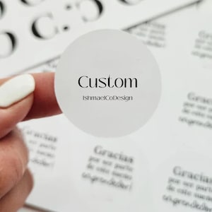 Custom Circle Business Logo Stickers, Custom Labels for Product, Packaging Labels, Circular Text Labels, Favor Sticker for Small Business