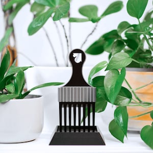 3D Printed Home Decor Afro Comb | Men’s Women’s Hair Comb Accessory for Curly Afro Hair Black Owned Hair Picks