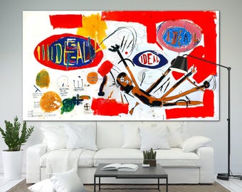 King of street Ideal ideal Canvas print Extra Large Wall Art Contemporary Decor Original Graffiti Ready to Hang Decor Christmas gift