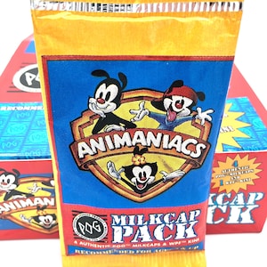World POG Federation Animaniacs Factory versiegelte Milkcap Pack NOS