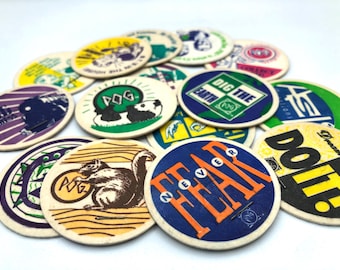 POG Classics Vintage 90’s Milk Caps with staples