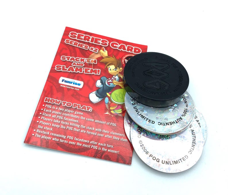 Text Pogs 2 Unopened Blister Packs of Pogs by Global Pog Association, World Pog ...