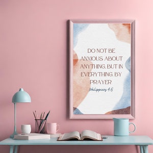 Digital art Scripture Philippians Printable Wall Art Scripture, Bible verse Art