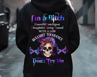 Don't Try To Figure Me Out Skeleton Lady Graphic Hoodie, Skull Shirt, Gifts For Men For Women, Joke Sweatshirt, Trending Tee
