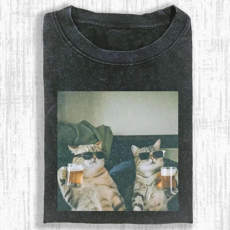 Cool Cat Shirt - Etsy