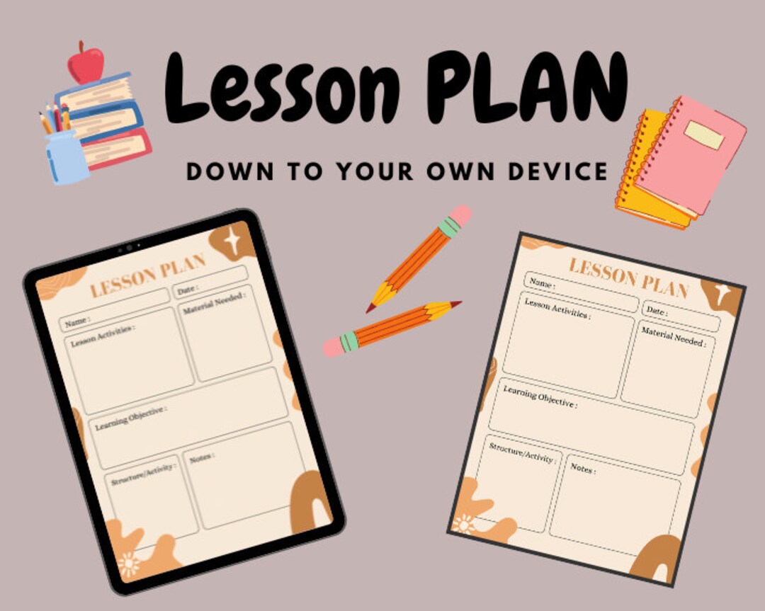Digital Lesson Plan | Download - Etsy