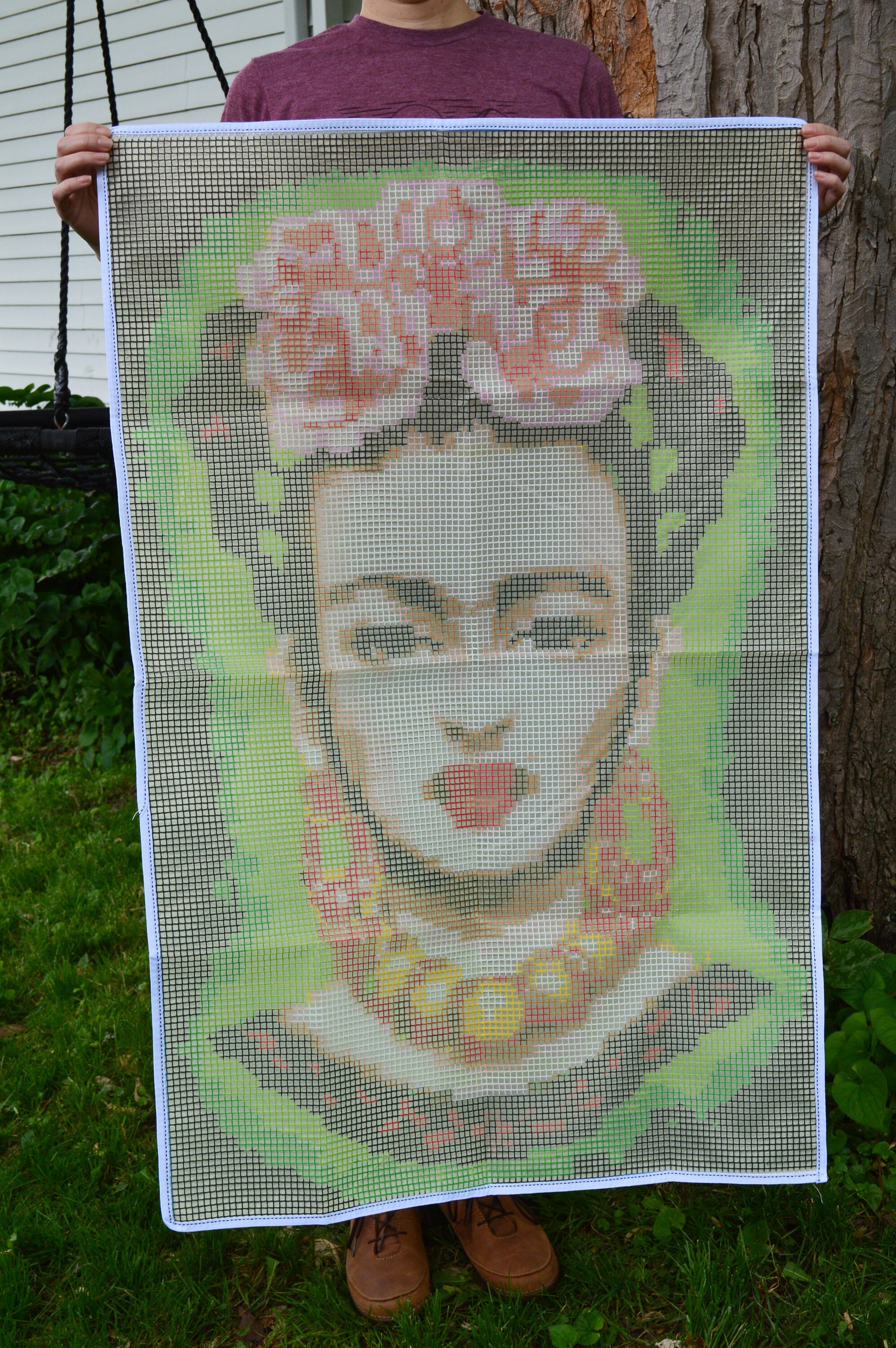 Frida Kahlo Latch Hook Kit - Rug Hooking Craft Kits - Folk Art Wall Art ...