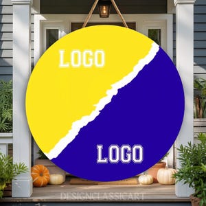 Custom House Divided Wooden Door Sign, House Divided Football Sign, House Divided College Sign, Basketball Team,Hockey Team,Sport Lover Gift