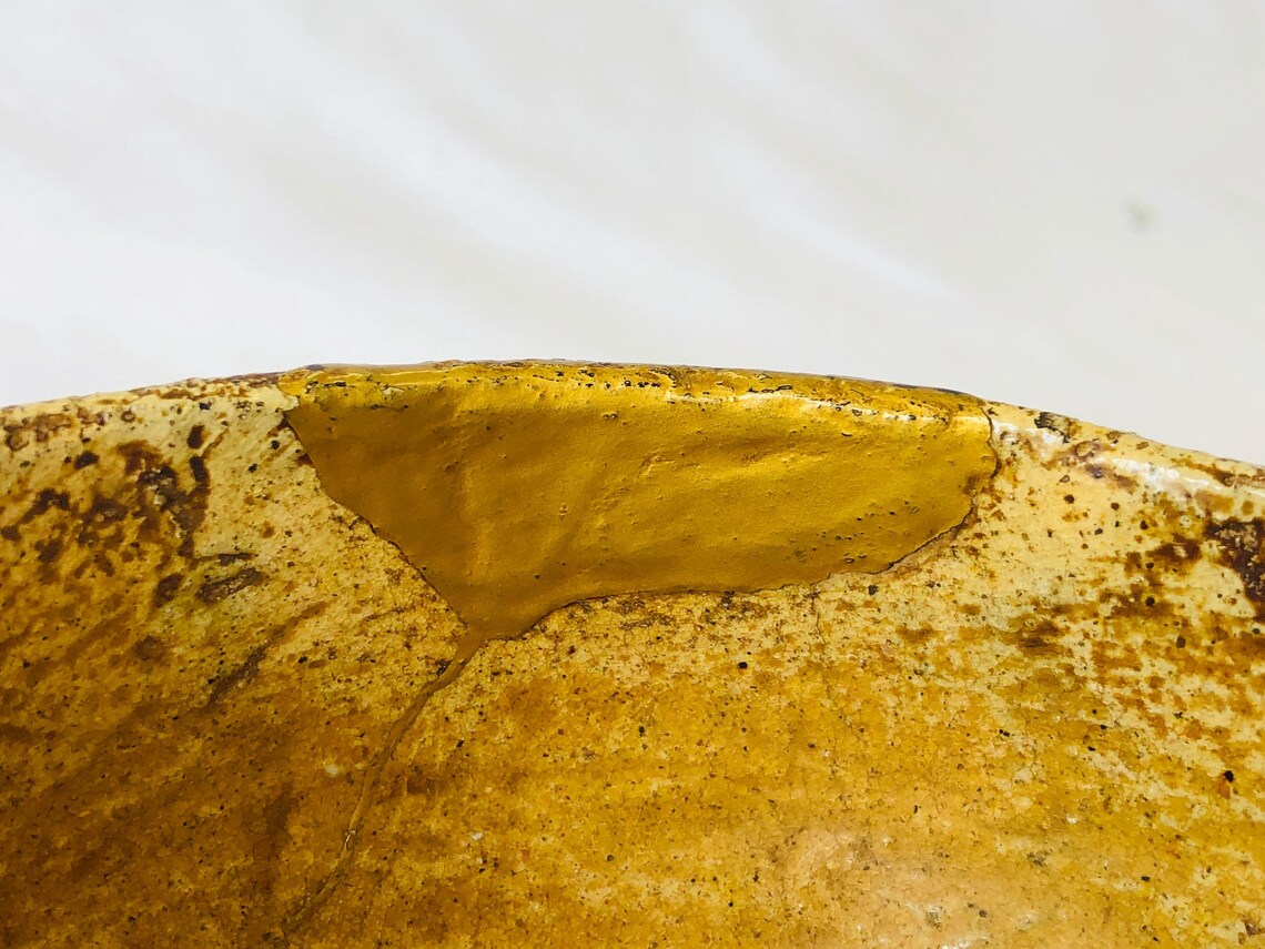 Y4704 CHAWAN Raku-ware Kintsugi Signed Box Japan Antique Tea Ceremony ...