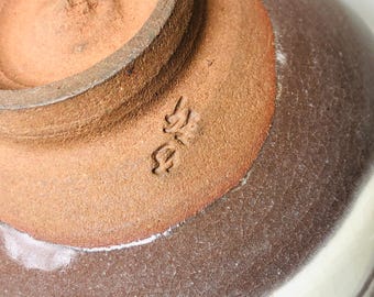 Y5879 茶碗 刷毛目 刷毛目 茶碗 日本製 アンティーク 茶道 陶器