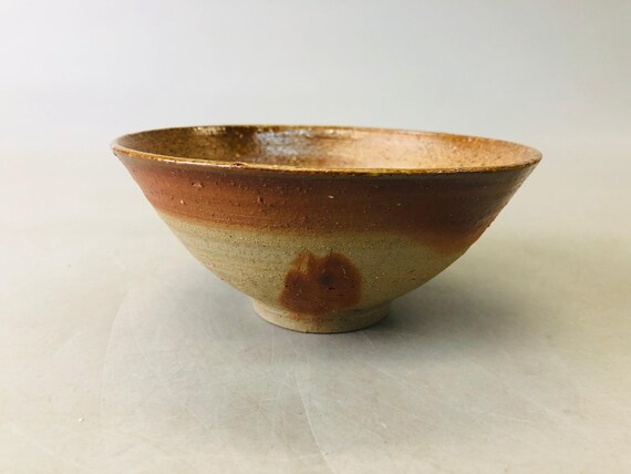 Y6697 [ビデオ] 茶碗 備前焼 銘あり 日本製 アンティーク 茶道 陶器 碗