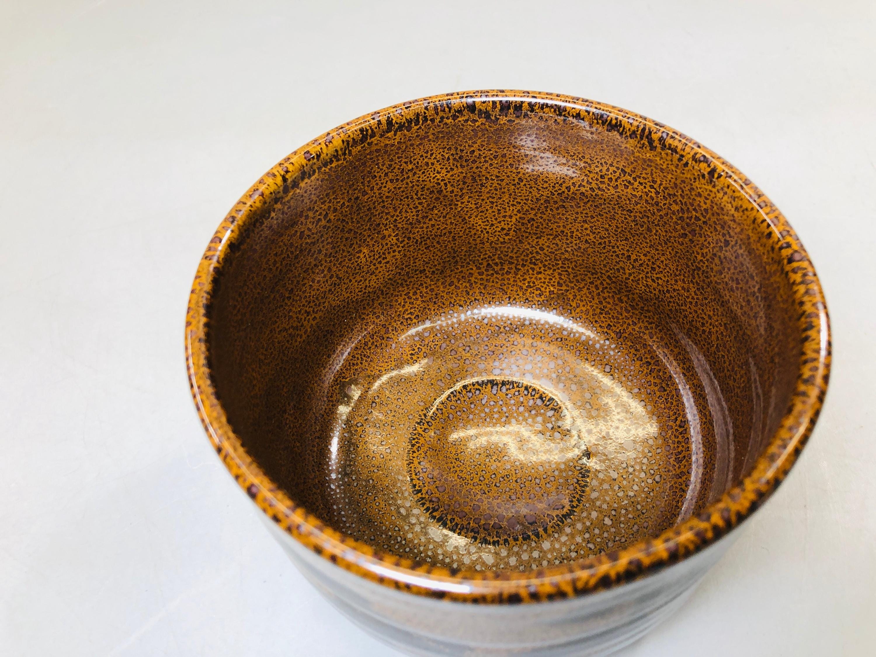 Y5696 茶碗 唐津焼 銘箱入り 日本アンティーク 茶道 茶碗 陶器 カップ