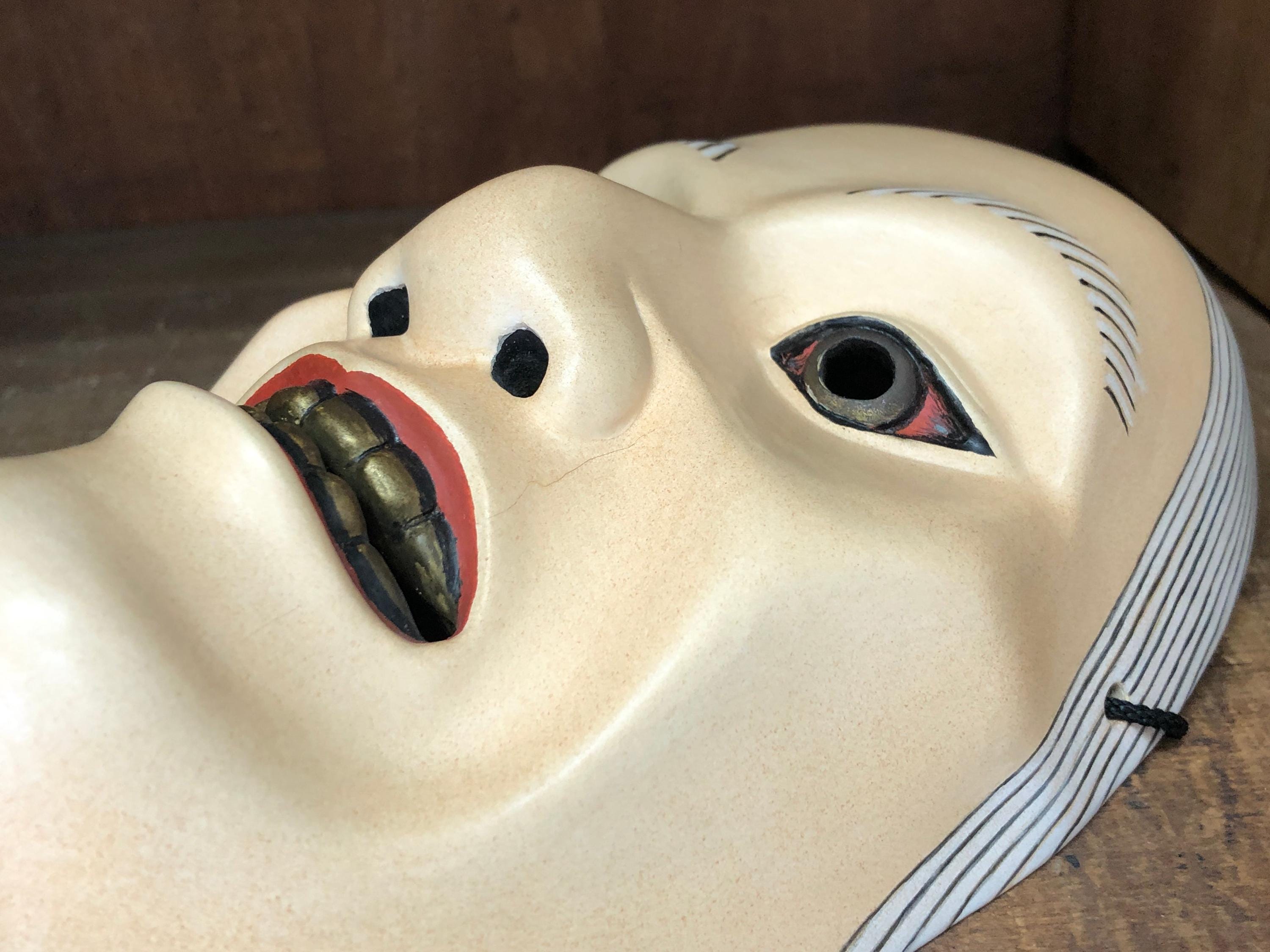 能面 木彫り 山姥【やまんば】 能面 伝山姥 文化遺産オンライン