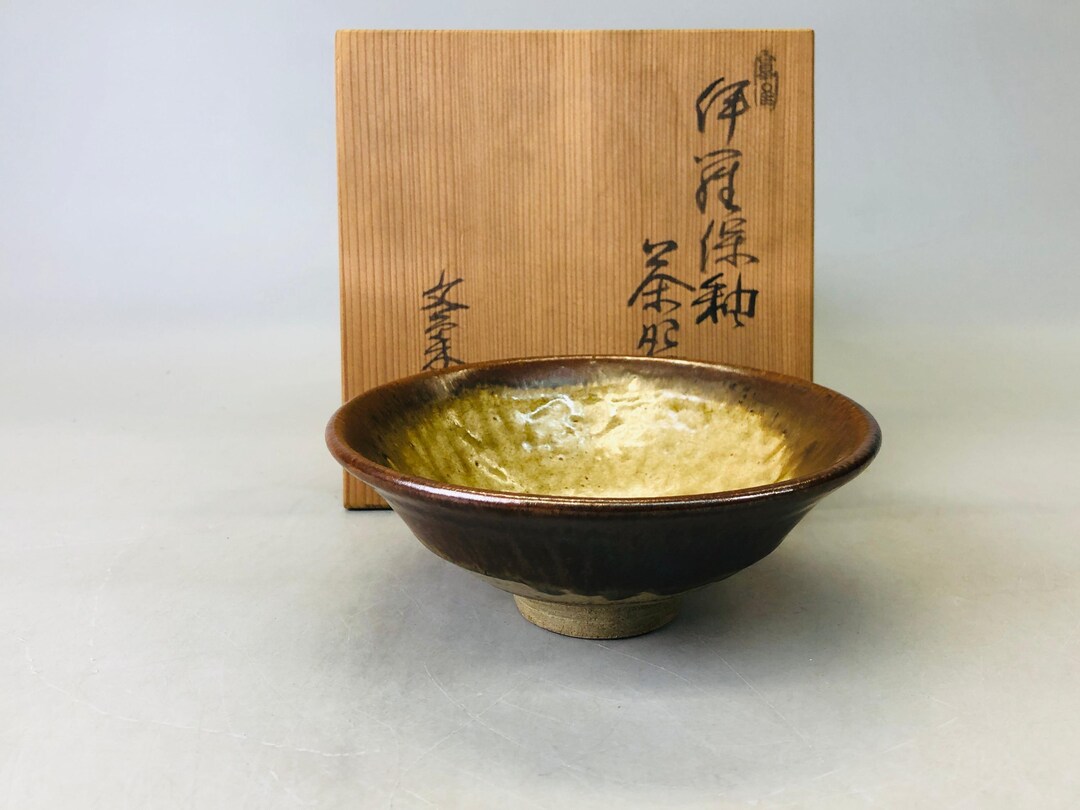 【原画】『wan on wan』 Y6679 [VIDEO] CHAWAN Seto-ware Signed Box Japan Antique Tea