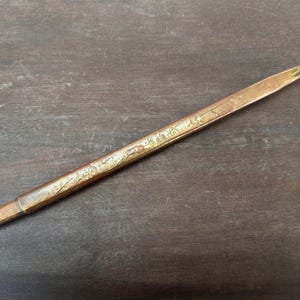 Y5096 TOBACCO Kupfer Rauch-Rohr Gravur Kiseru Japan Antik traditionell