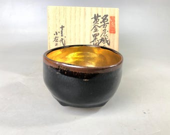 ちゃや Y7555 CHAWAN Seto-ware Bowl Signed Box Japan Antique Tea