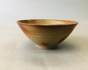Y6697 [ビデオ] 茶碗 備前焼 銘あり 日本製 アンティーク 茶道 陶器 碗