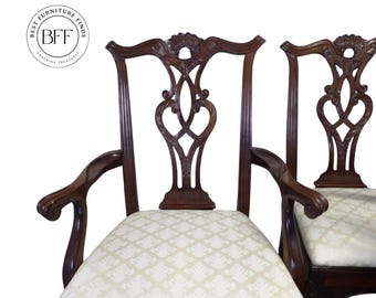 6 Chippendale style Henredon Dining Chairs