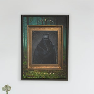 Dark Cosmos - Moody wall art Poster - Dark Academia Print, Dark Decor Aesthetic - Gothic poster
