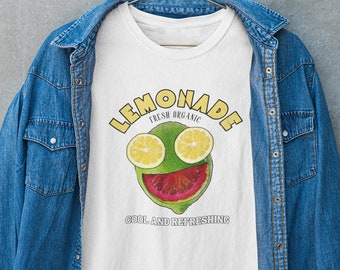 Lemonade Shirt, Retro Summer Tshirt, Comfy Tee, Retro Character Shirt, Trendy 90s Aesthtic, Cute Vintage Graphic Tee, Gift For Him, For Her,