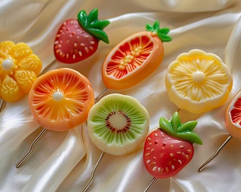 Cute fruit Hair Clips,Cute Hair Clips Pins for Girls, Hair Accessories for Girls,Sweet Newborn Infants Kids Girls Hair Accessories