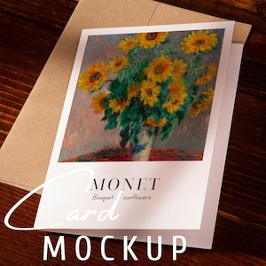 5 x 7 gevouwen kaartsjabloon sjabloon wenskaart ontwerp verjaardagskaart briefpapier mockup moderne boho kaart PSD slim object bedankje kunst close-up
