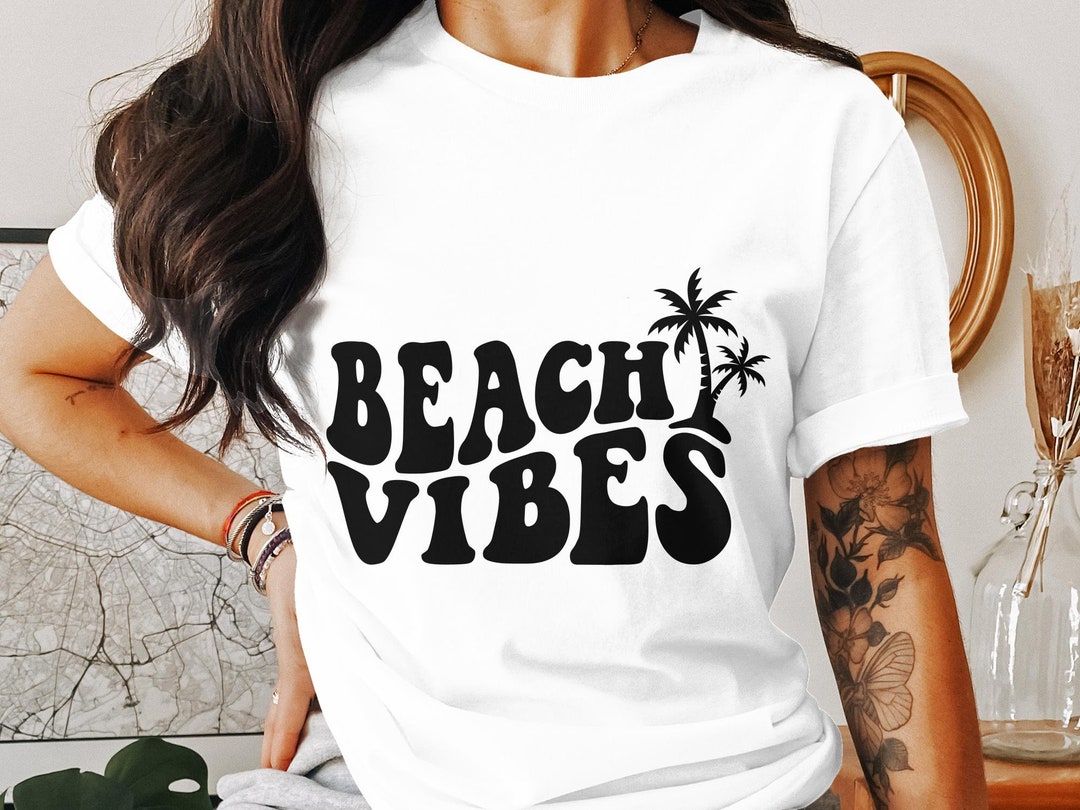 Tropical Vibes Premium Quality Womens Drop Shoulder Tshirt In Cheapest Price main image 1