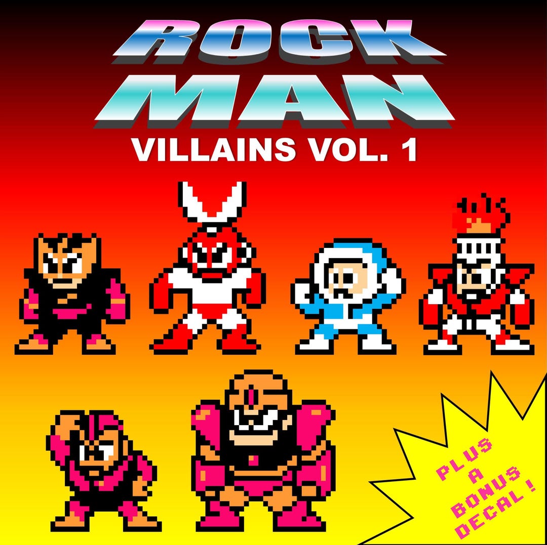 8-bit Retro Video Game Stickers: Set of 6 - Etsy